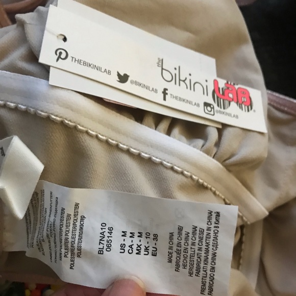 The Bikini Lab Metallic Cutout Swimsuit NWT - Picture 5 of 5